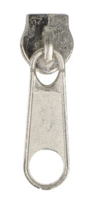 Zipper - 5 mm - silber